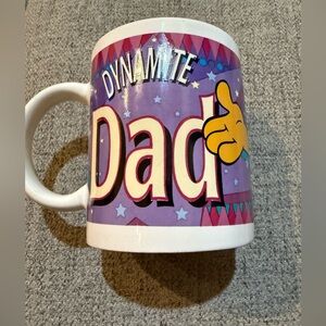 Dynamite Dad Mug - Purple and White